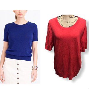 {J.Crew Factory} Orange Short Sleeve Sweater